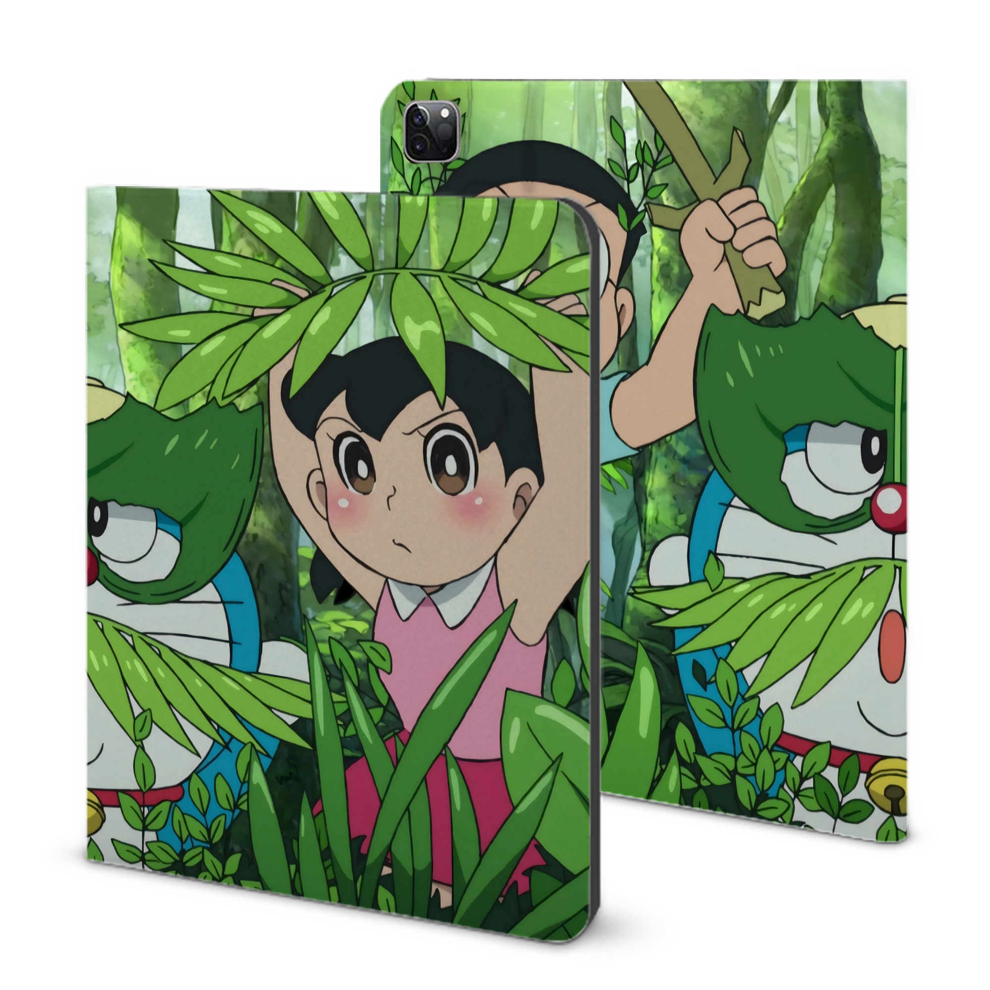 （画像用） ドラえもん Doraemon IPad ケース ブック型 PUレザー TPU 耐衝撃 軽量 薄型 ペン収納なし 全面保護 IPad 各モデル対応